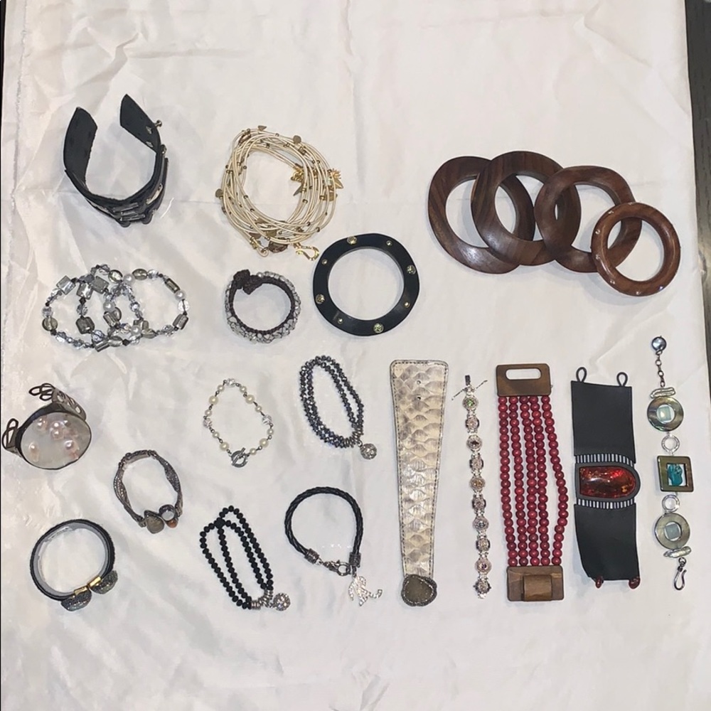 Bundle of Beautiful Bangles and Bracelets